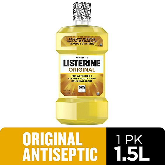 LISTERINE Mouthwash Antiseptic Original - 1.5 Liter