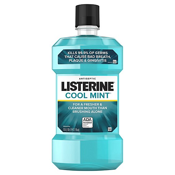 LISTERINE Mouthwash Antiseptic Cool Mint - 1.5 Liter