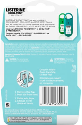 LISTERINE Pocketpacks Strip Packs Cool Mint 3 Packs - 72 Count - Image 5