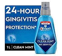 Crest Pro Health Mouthwash Multi-Protection Clean Mint - 33.8 Fl. Oz.