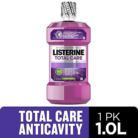 LISTERINE Total Care Mouthwash Anticavity Fresh Mint - 1 Liter