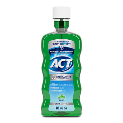 ACT Mouthwash Anticavity Fluoride Mint - 18 Fl. Oz. - Image 2