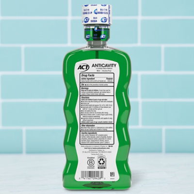 ACT Mouthwash Anticavity Fluoride Mint - 18 Fl. Oz. - Image 3