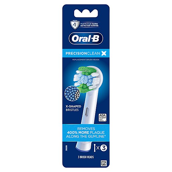Oral-B Precision Clean Electric Toothbrush Replacement Brush Heads - 3 Count