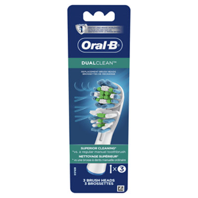 Oral-B Replacement Brush Heads Dual Clean - 3 Count