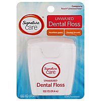 Signature Care Dental Floss Unwaxed 100 Yards - Each - Image 3