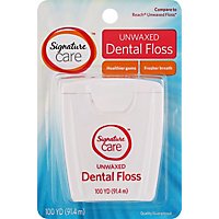 Signature Care Dental Floss Unwaxed 100 Yards - Each - Image 2