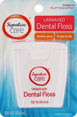 Signature Select/Care Dental Floss Unwaxed 100 Yards - Each - Image 2