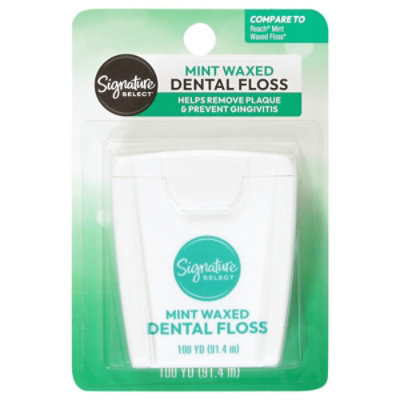 Signature Select Care Dental Floss Waxed Mint