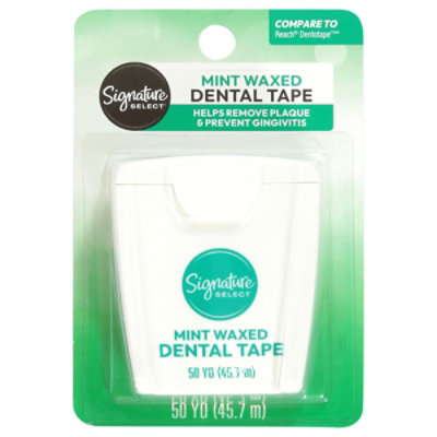 Signature Select/Care Dental Tape Mint Waxed 50 Yards - Each - Image 2