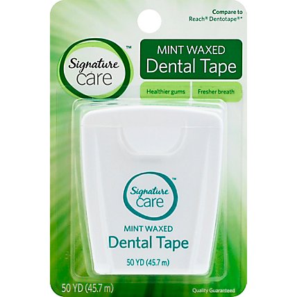 Signature Care Dental Tape Mint Waxed 50 Yards - Each - Image 2