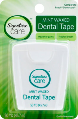 Signature Select/Care Dental Tape Mint Waxed 50 Yards - Each - Image 2