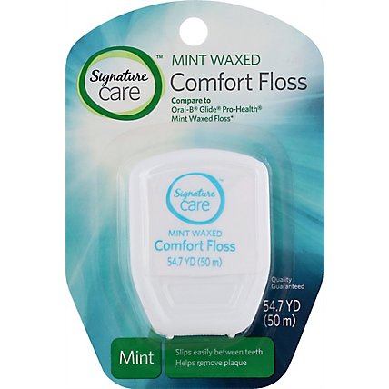Signature Care Dental Floss Waxed Comfort Mint 54.7 Yards - Each - Image 2