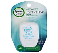 Signature Care Dental Floss Waxed Comfort Mint 54.7 Yards - Each