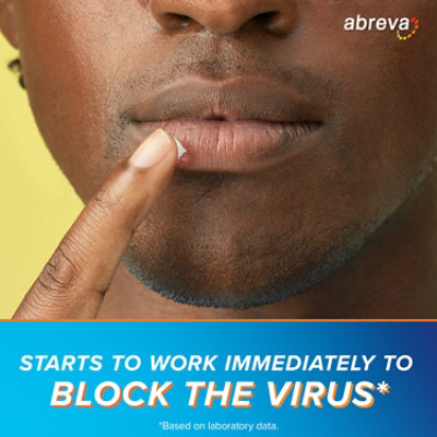 Abreva Cold Sore/Fever Blister Treatment Docosanol 10% Cream - 0.07 Oz - Image 4