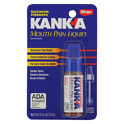 Kank-A Mouth Pain Professional Strength Liquid - 0.33 Fl. Oz. - Image 3