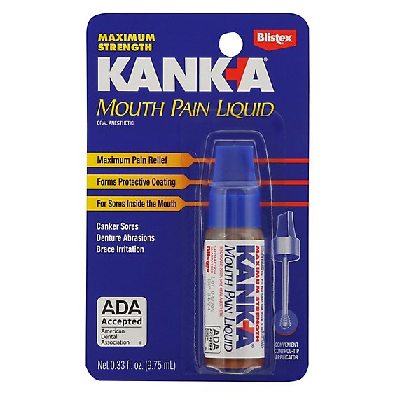 Kank-A Mouth Pain Professional Strength Liquid - 0.33 Fl. Oz.