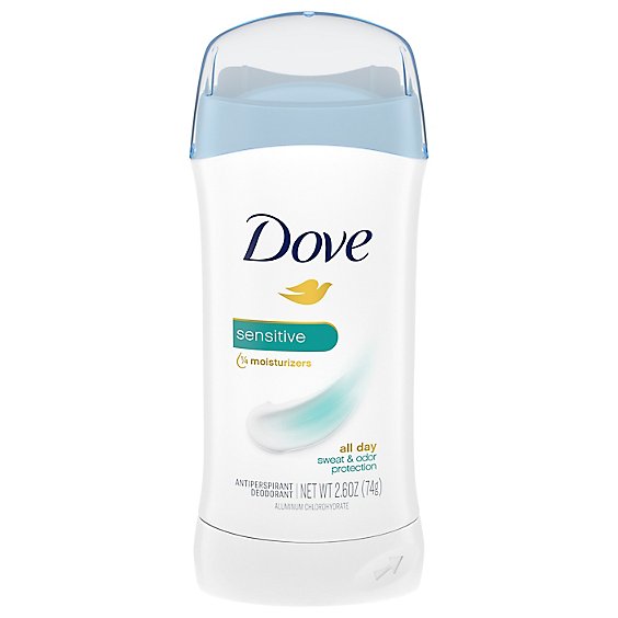 Dove Invisible Solid Sensitive Antiperspirant Deodorant Stick - 2.6 Oz