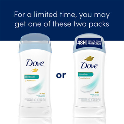 Dove Invisible Solid Sensitive Antiperspirant Deodorant Stick - 2.6 Oz - Image 5
