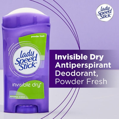 Lady Speed Stick Antiperspirant Deodorant Invisible Dry Powder Fresh - 2.3 Oz - Image 5