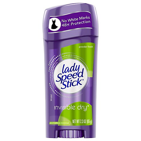 Lady Speed Stick Antiperspirant Deodorant Invisible Dry Powder Fresh - 2.3 Oz