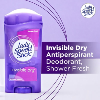 Lady Speed Stick Antiperspirant Deodorant Invisible Dry Shower Fresh - 2.3 Oz - Image 5