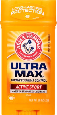 ARM & HAMMER UltraMax Active Sport Solid Stick Deodorant - 2.6 Oz - Image 2