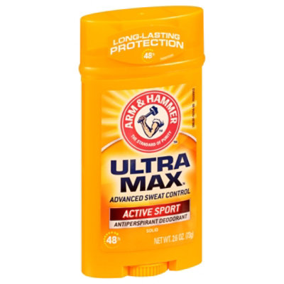 ARM & HAMMER UltraMax Active Sport Solid Stick Deodorant - 2.6 Oz - Image 1