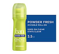 Ban Antiperspirant Deodorant Powder Fresh Roll-On - 3.5 Fl. Oz.
