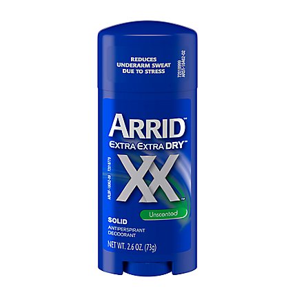 Arrid XX Extra Extra Dry Unscented Solid Antiperspirant Deodorant - 2.6 Oz - Image 1