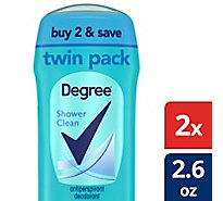 Degree For Women Dry Protection Anti-perspirant Stick Shower Clean - 2-2.6 Oz