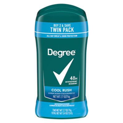 Degree Men Original Cool Rush Antiperspirant Deodorant Twin Pack - 2-2.7 Oz - Image 3