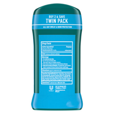 Degree Men Original Cool Rush Antiperspirant Deodorant Twin Pack - 2-2.7 Oz - Image 6