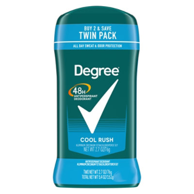 Degree Men Original Cool Rush Antiperspirant Deodorant Twin Pack - 2-2.7 Oz - Image 1
