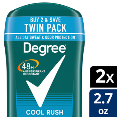 Degree Men Original Cool Rush Antiperspirant Deodorant Twin Pack - 2-2.7 Oz - Image 2