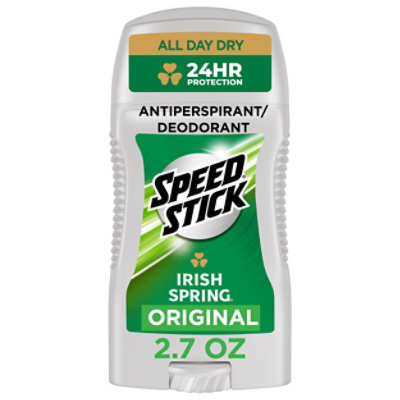 Speed Stick Irish Spring Original Antiperspirant Deodorant - 2.7 Oz