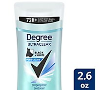 Degree For Women Ultraclear Anti-Perspirant Stick Invisible Solid Pure Clean - 2.6 Oz