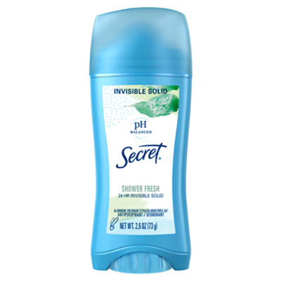 Secret Invisible Solid Shower Fresh Antiperspirant and Deodorant - 2.6 Oz - Image 1