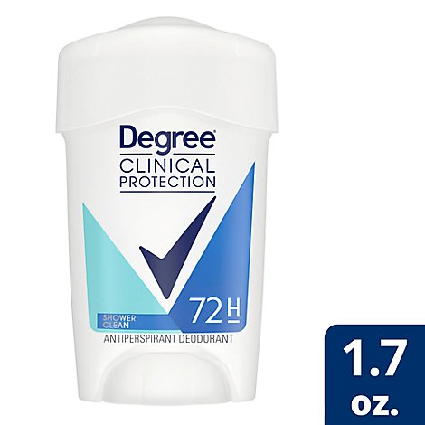 Degree Clinical Strength Shower Clean Antiperspirant Deodorant - 1.7 Oz