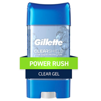 Gillette Antiperspirant Deodorant Clear Gel Power Rush - 3.8 Oz