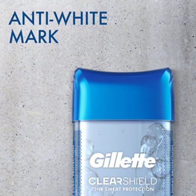 Gillette Antiperspirant Deodorant for Men Clear Gel Cool Wave - 2-3.8 Oz - Image 5