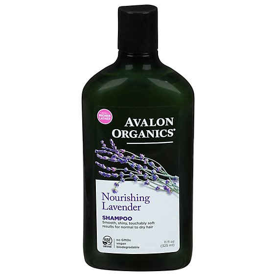 Avalon Organics Hair Shampoo Nourishing Lavender - 11 Fl. Oz.