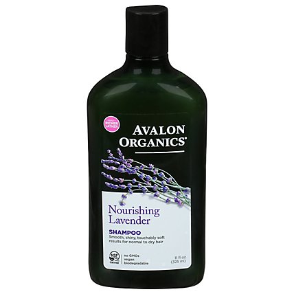 Avalon Organics Hair Shampoo Nourishing Lavender - 11 Fl. Oz. - Image 1