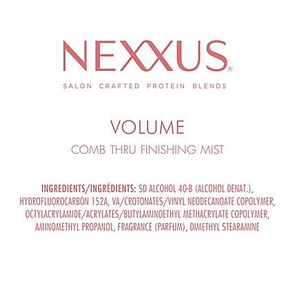 Nexxus Finishing Mist Volume Comb Thru Medium Hold - 10 Fl. Oz. - Image 4