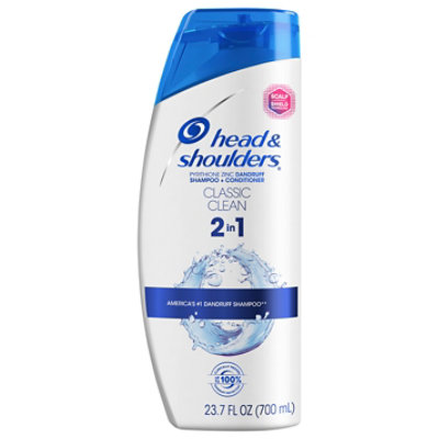 Head & Shoulders Dandruff Shampoo Plus Conditioner 2 in 1 Classic Clean - 23.7 Fl. Oz. - Image 1