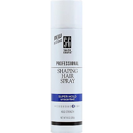 Salon Grafix Professional Hair Spray Shaping Unscented Super Hold - 10 Oz - Image 2