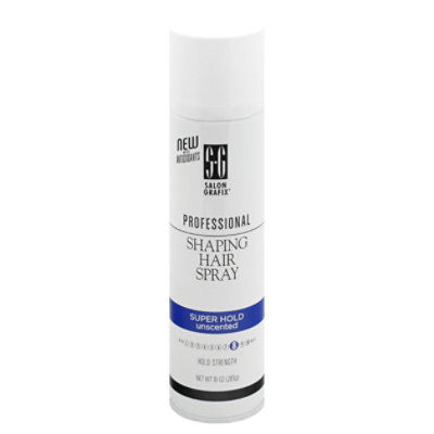 Salon Grafix Professional Hair Spray Shaping Unscented Super Hold - 10 Oz