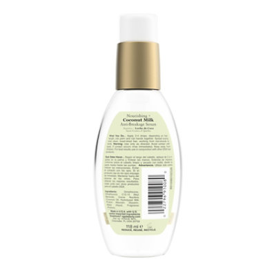 OGX Nourishing + Coconut Milk Anti-Breakage Serum 4 Fl. Oz. - Image 5