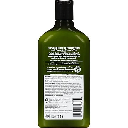 Avalon Organics Hair Conditioner Nourishing Lavender - 11 Oz - Image 5