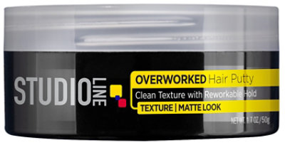 L'Oreal Paris Studio Line Overworked Hair Putty - 1.7 Oz - Image 1